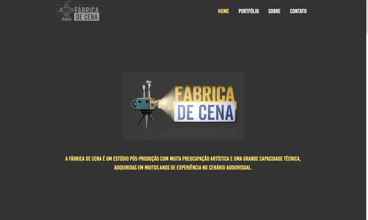 Fábrica de Cena — site da produtora
